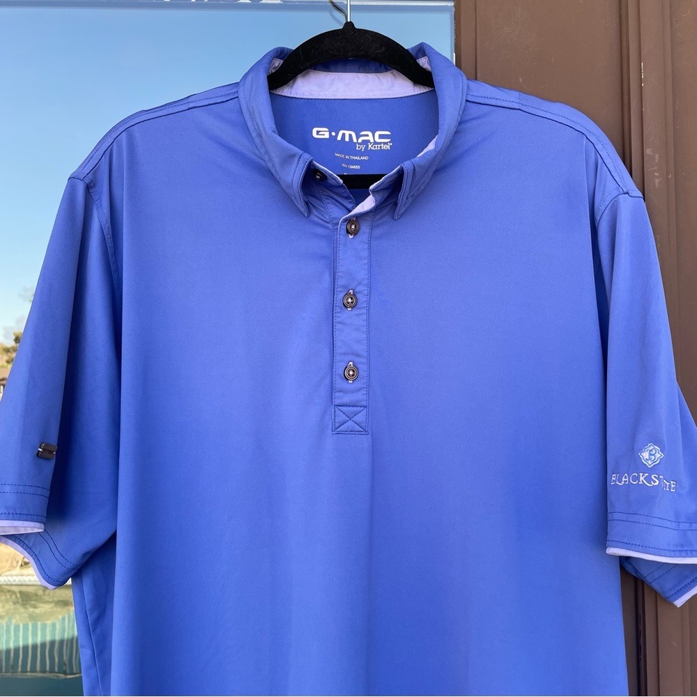 G-Mac (Graeme McDowell) Blue "BLACKSTONE CC" Golf Polo XL